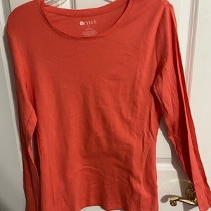 Peach Colored Long Sleeve Top